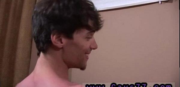  Teens boys naked gay Darren, watching Matt spin on the condom,